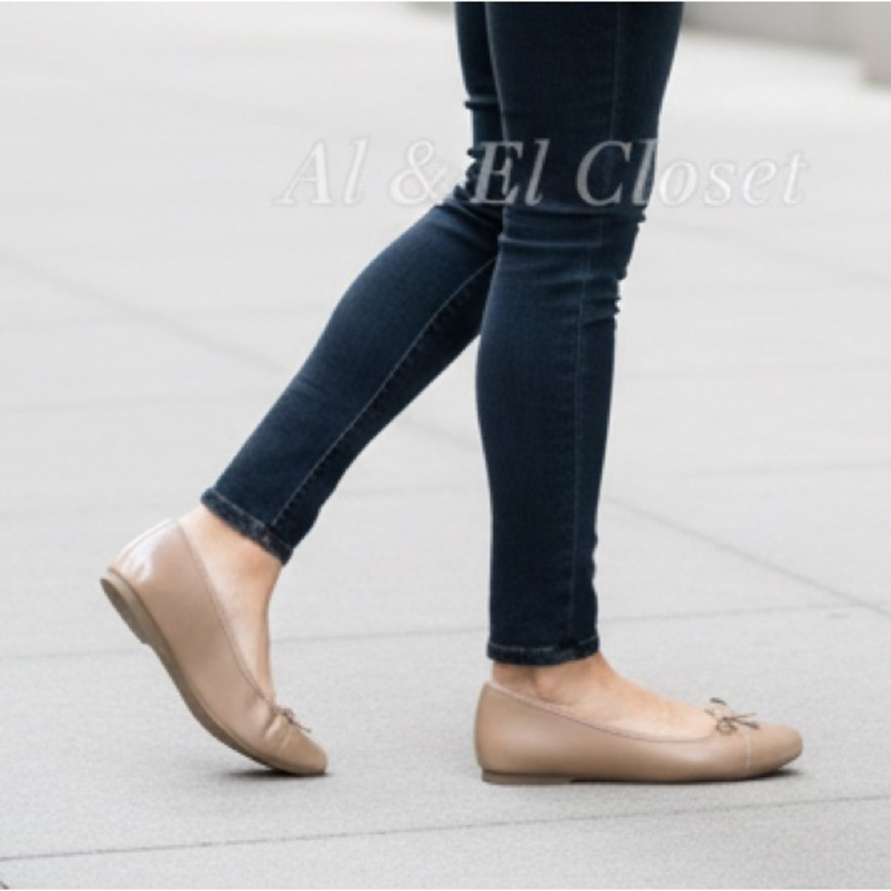 DV by Dolce Vita Moxy Nude Beige Patent Ballet Flats Women’s Size 8.5 NWB